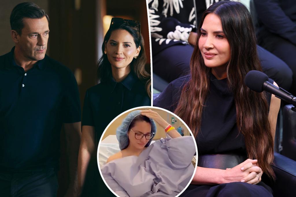 Olivia Munn admits she felt ‘really nervous’ filming sex scenes with John Hamm amid cancer battle