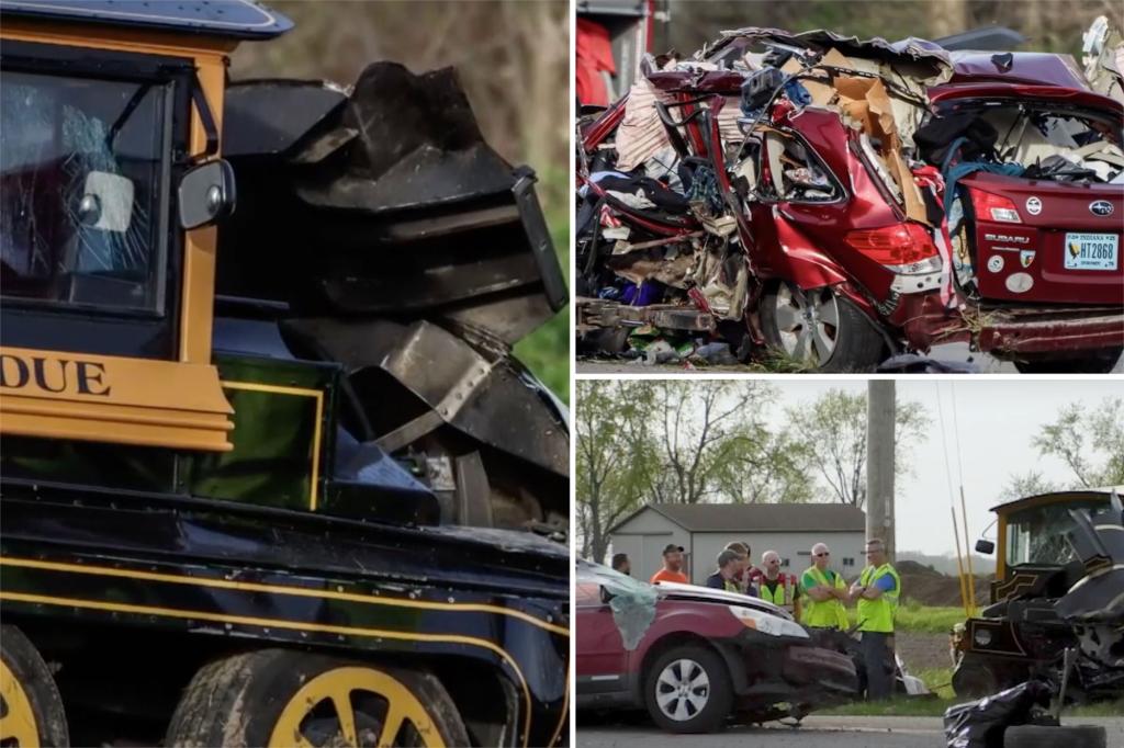 Purdue University’s mascot train involved in highway crash that kills 1, injures 2
