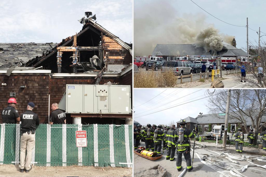 Raging fire engulfs NYC Catholic church less than 24 hours before Easter Sunday mass: FDNY
