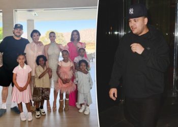 Rob Kardashian makes rare appearance in family Easter photo