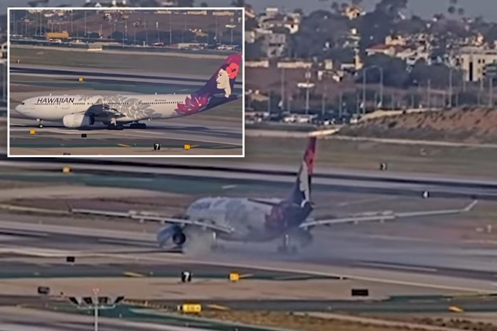 Smoke billows on LAX runway after flight aborts takeoff over ‘unstable nose wheel’