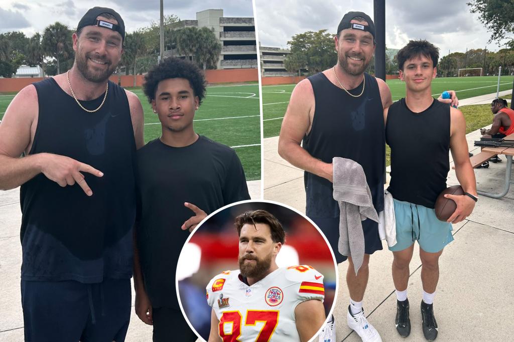 Travis Kelce breaks cover during NFL offseason to train with high school kids: ‘Learned a lot’