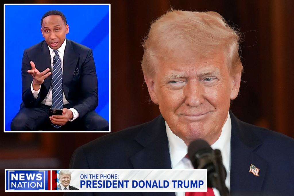 Trump backs Stephen A. Smith for possible 2028 bid for president: ‘I’d love to see him run’