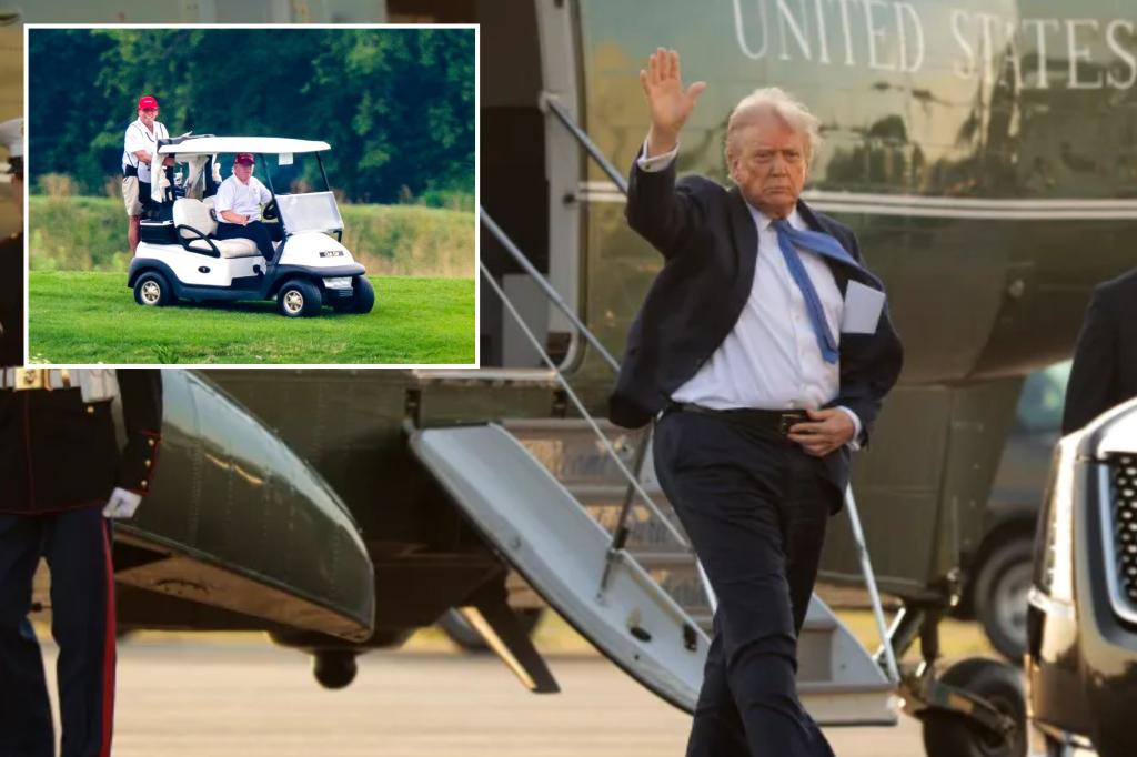 Trump dines with major donors during $1 million-a-plate fundraiser at Virginia golf course