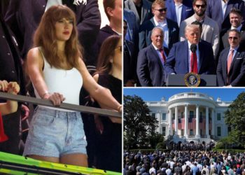 Trump needles Taylor Swift while celebrating Eagles Super Bowl win