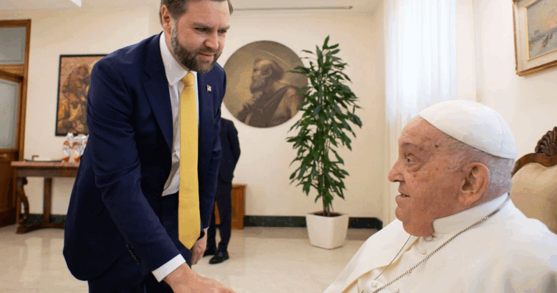 Vance reacts to Pope Francis’ death one day after meeting him