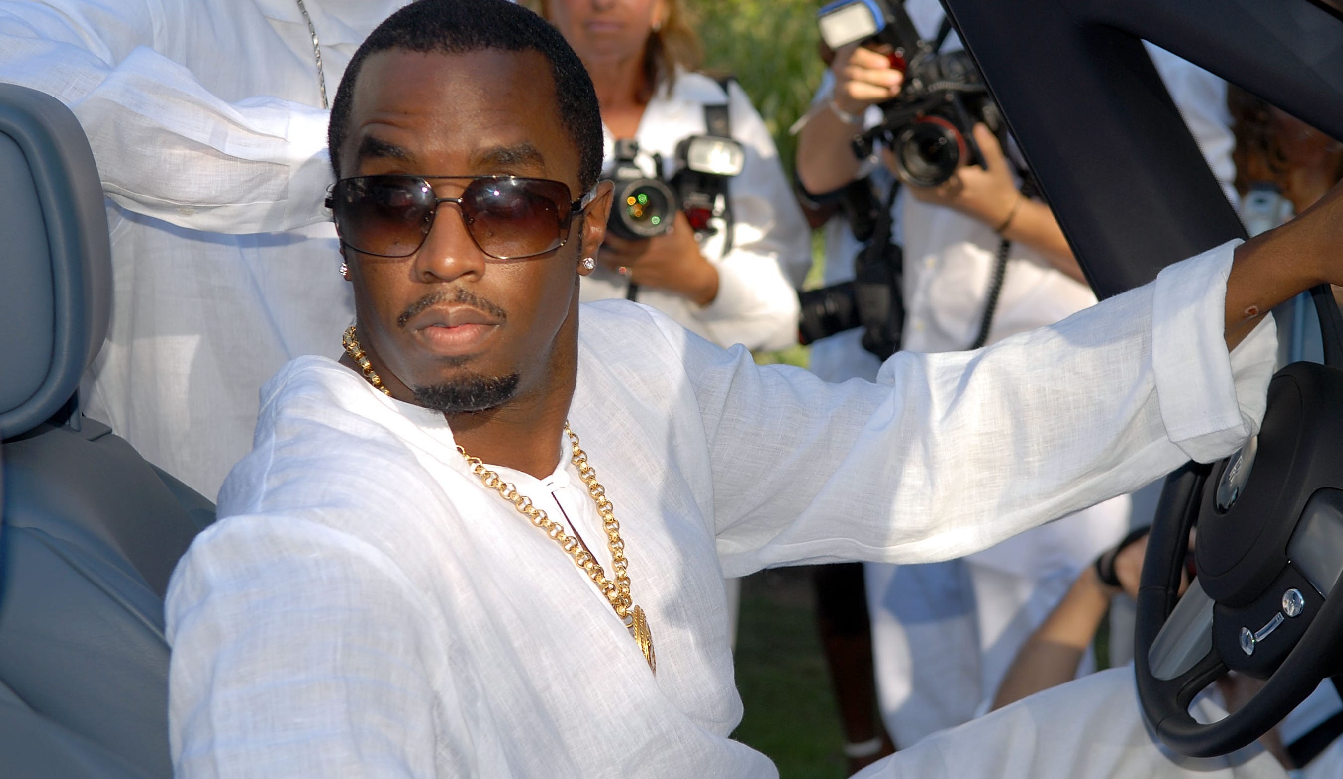 Sean "Diddy" Combs in a car.