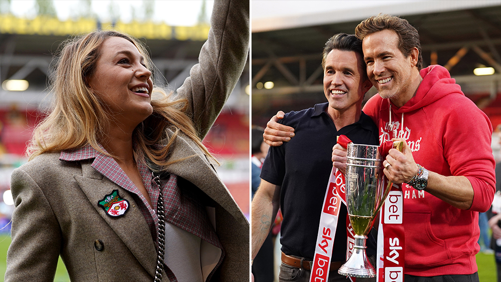 Wrexham Promoted To Championship League As Team Nears Coveted Premier Rank; Co-Owner Ryan Reynolds Celebrates With Blake Lively