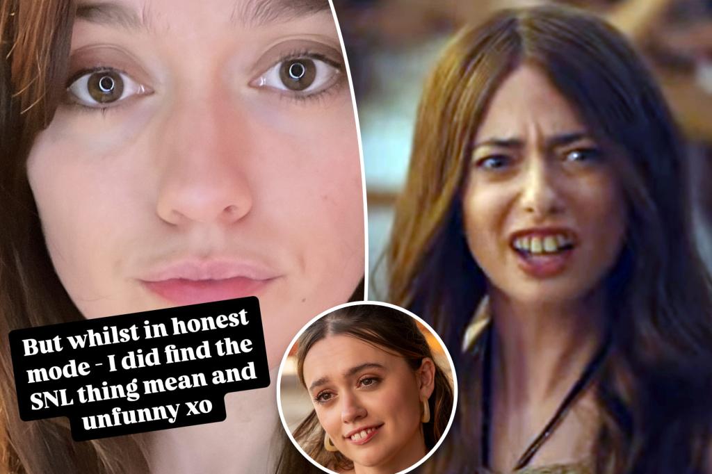 ‘White Lotus’ star Aimee Lou Wood blasts ‘SNL’ for mocking her in ‘mean’ parody: ‘Such a shame’