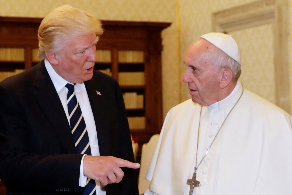 President Trump met with Pope Francis at the Vatican on May 24, 2017. 