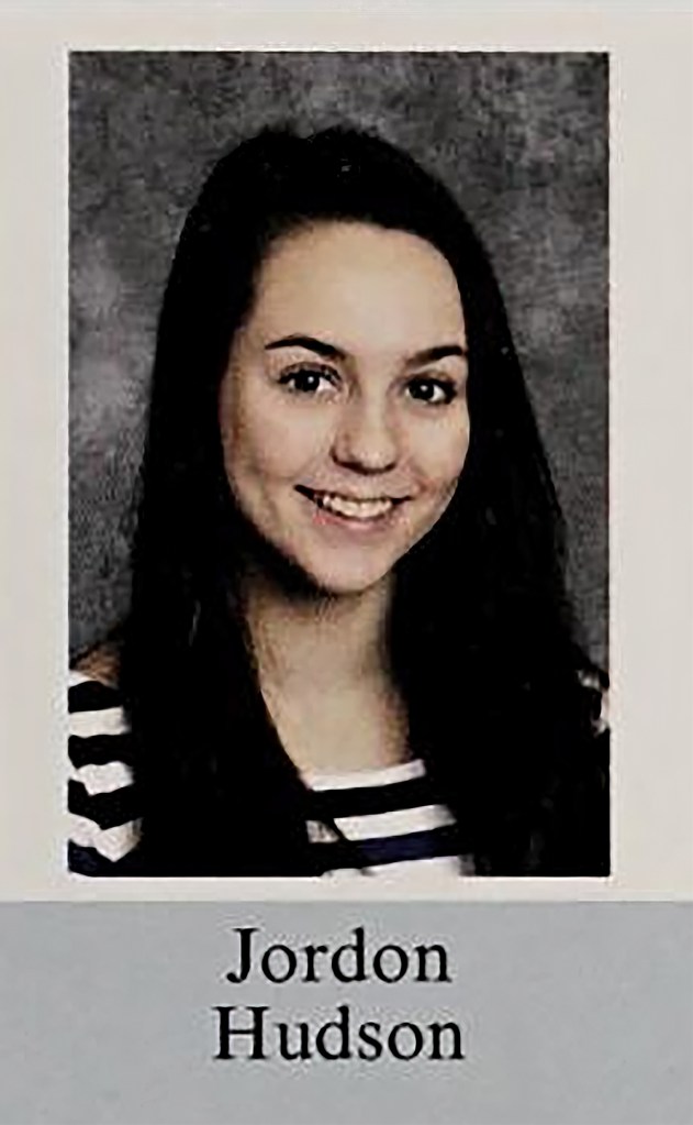 Jordon Hudson in yearbook