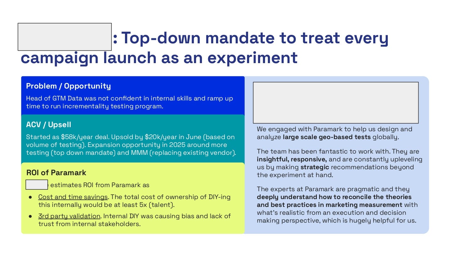Paramark pitch deck