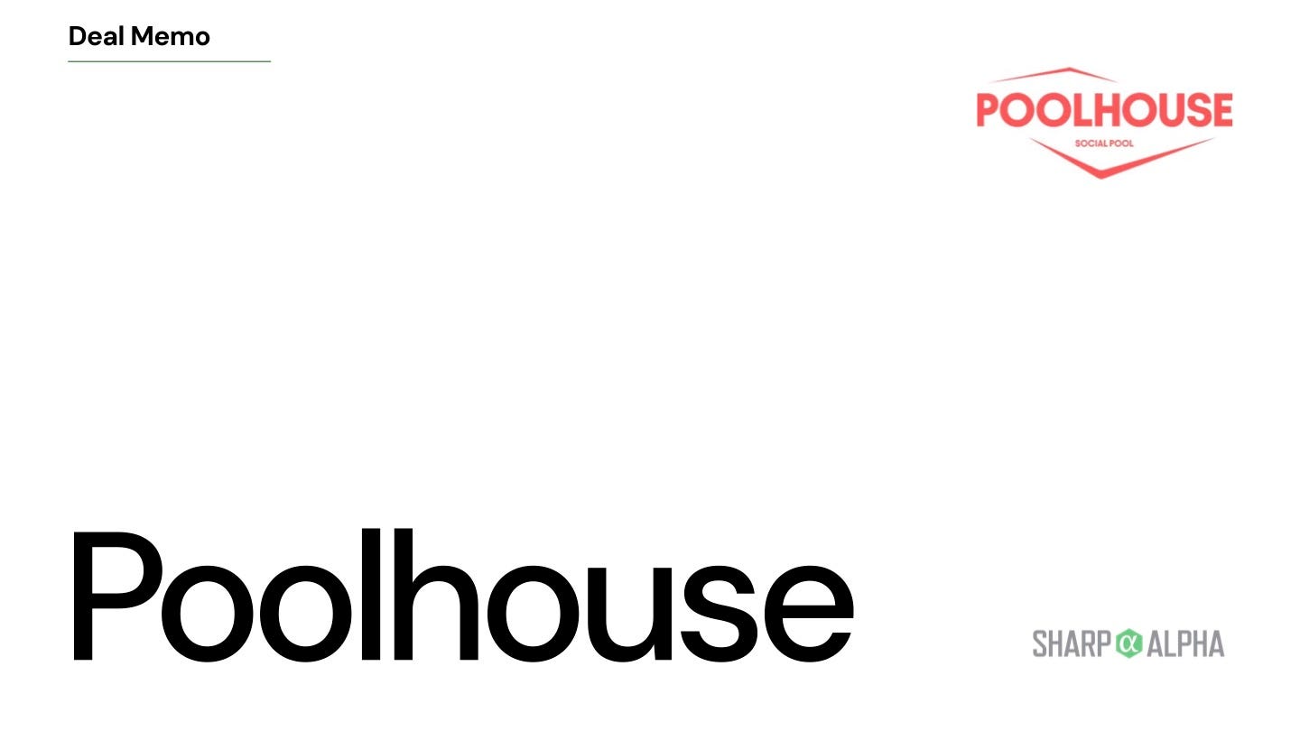 Poolhouse deal memo slide 27