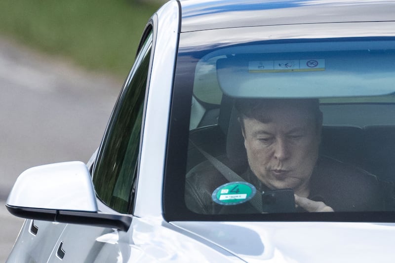 Elon Musk drives a Tesla.