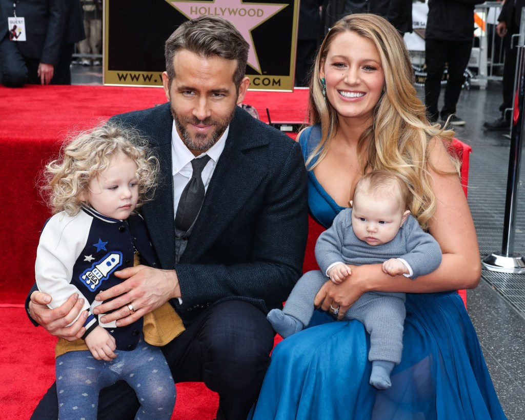 Ryan Reynolds, Blake Lively, and children