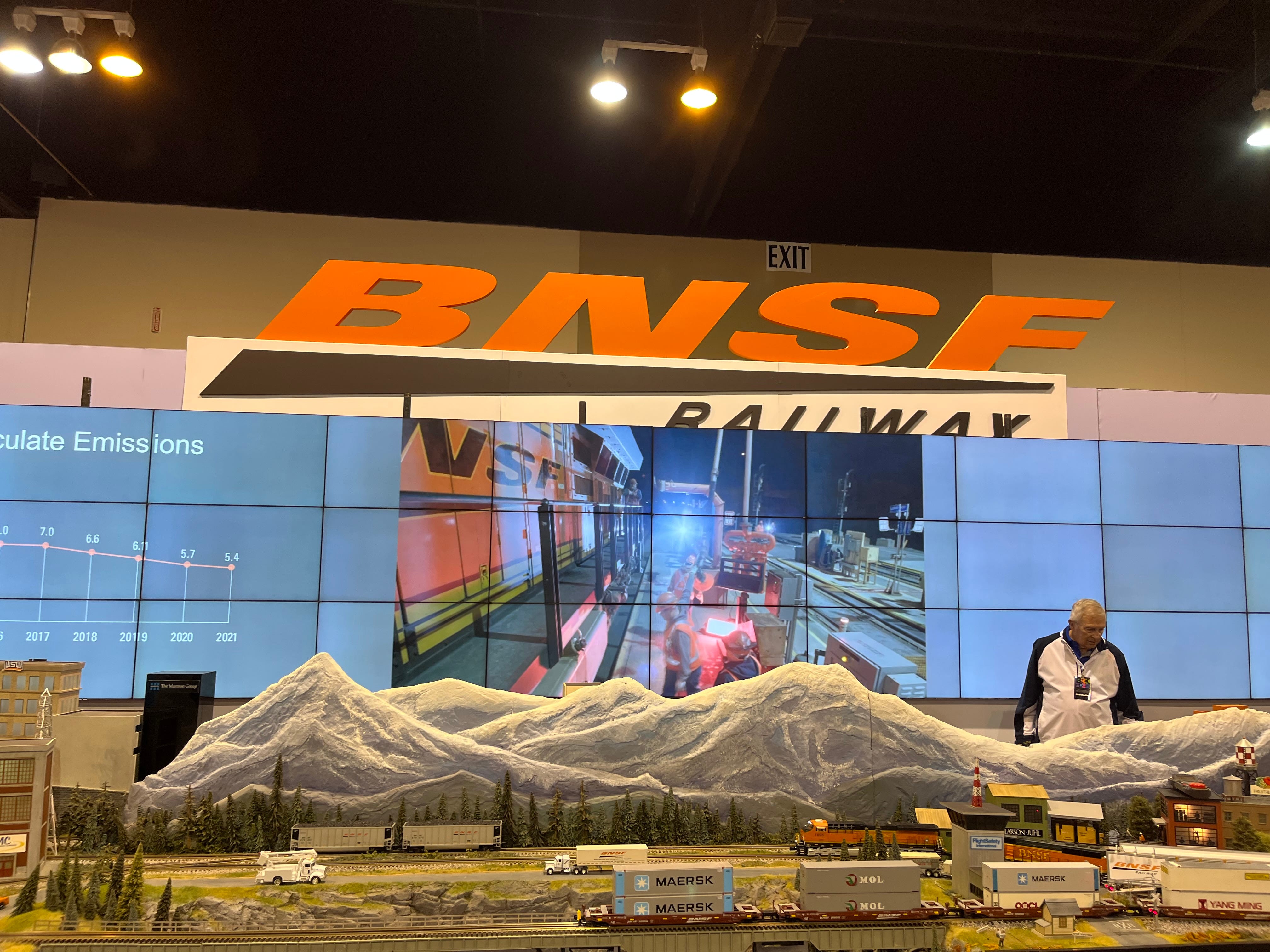 BNSF booth at BRK annual meeting
