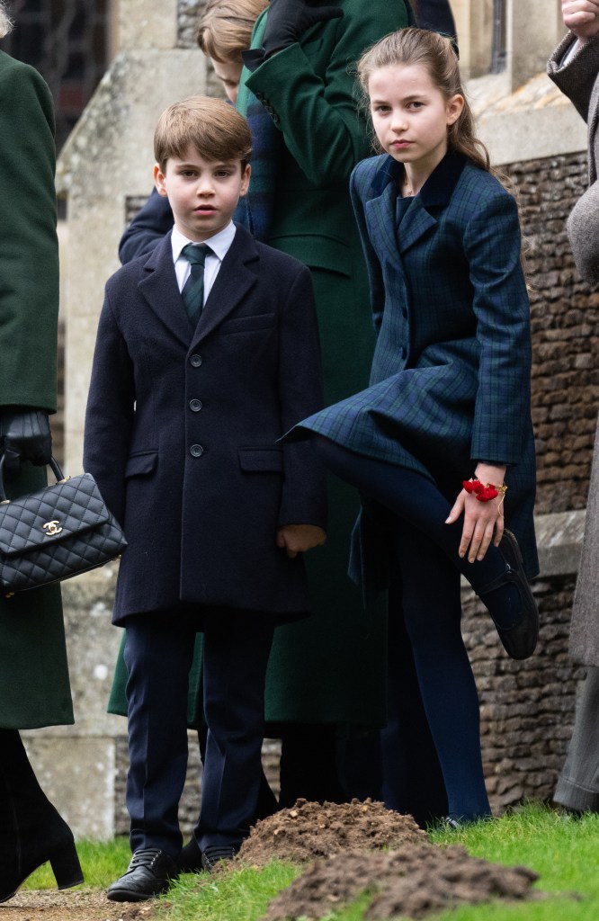Princess Charlotte and Prince Louis in December 2024