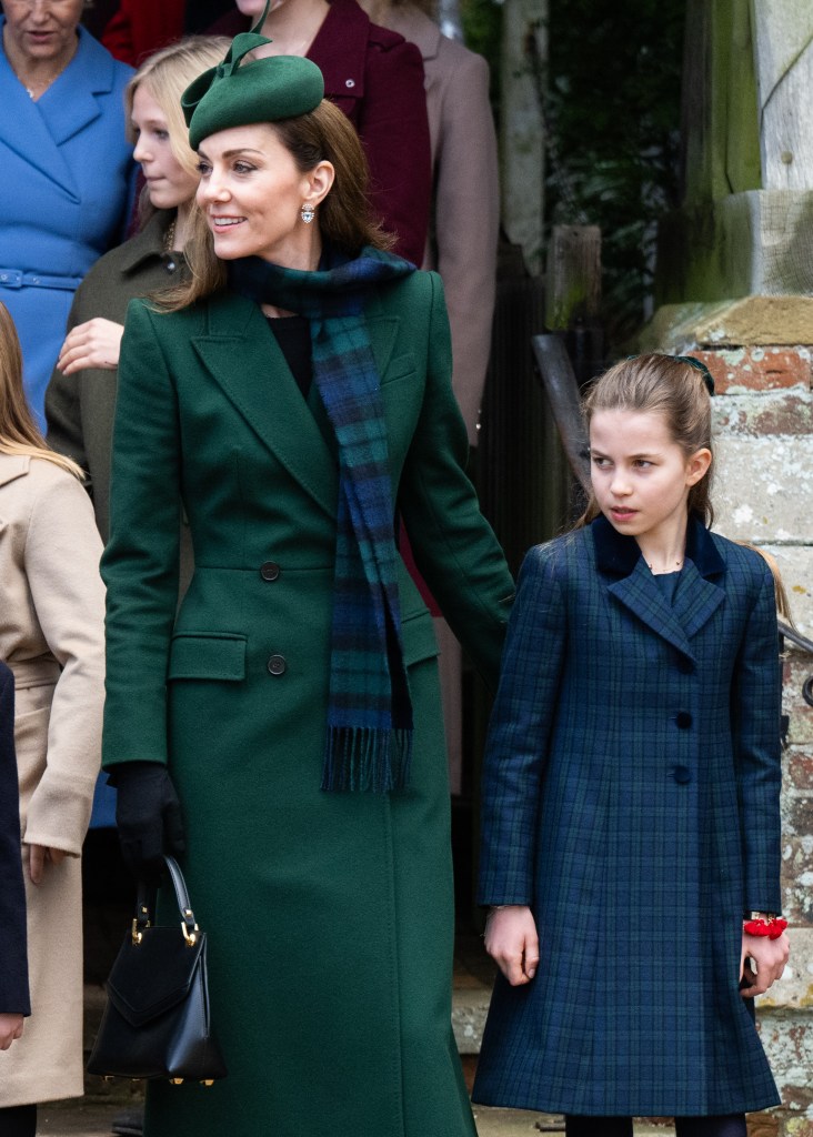 Princess Charlotte and Kate Middleton in December 2024