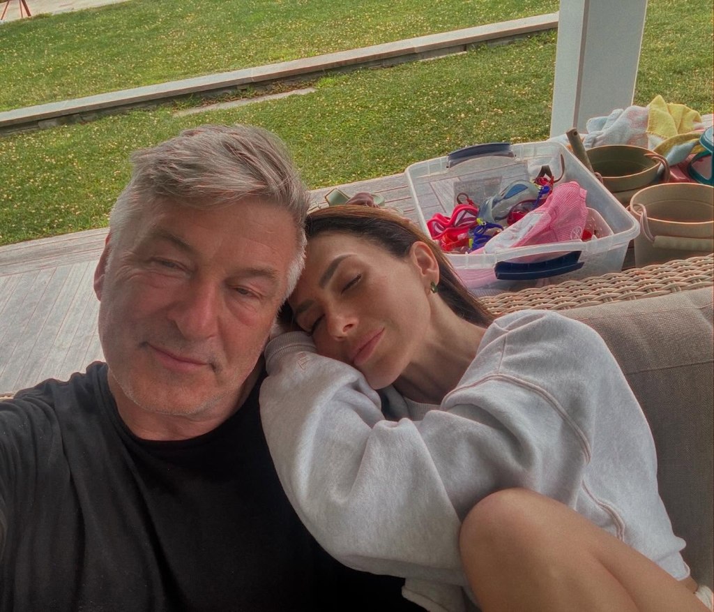 Alec Baldwin and Hilaria Baldwin via Instagram in June 2024