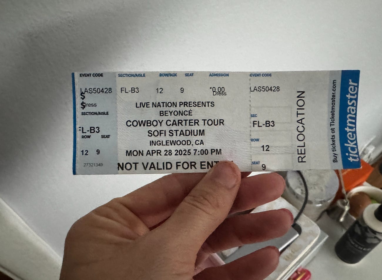 Image of Cowboy Carter ticket