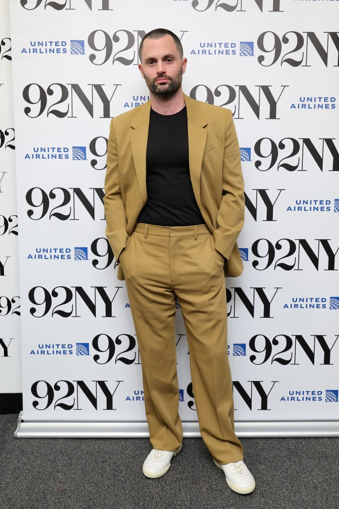 Penn Badgley in April. 