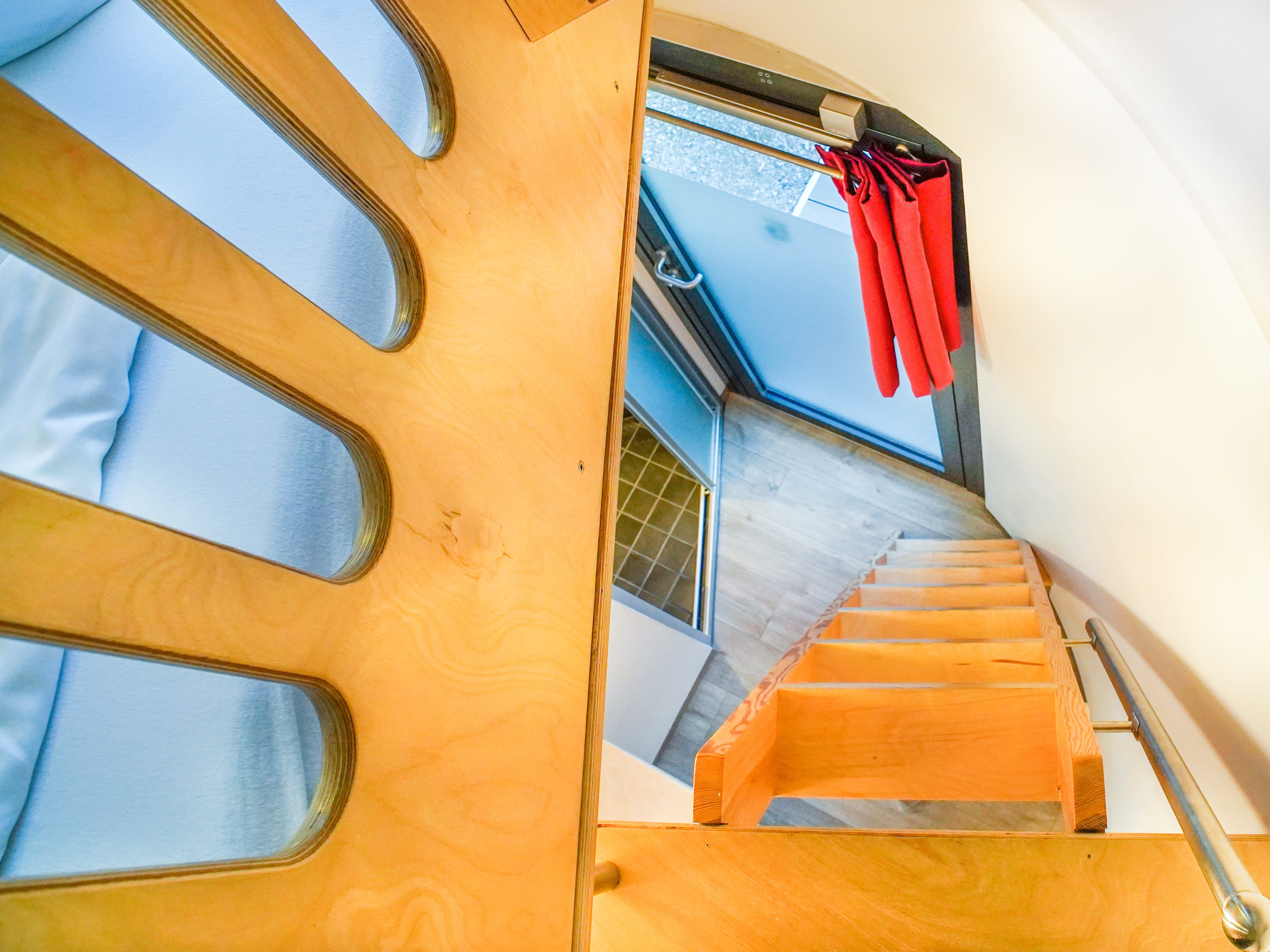 A view from the top of the ladder.