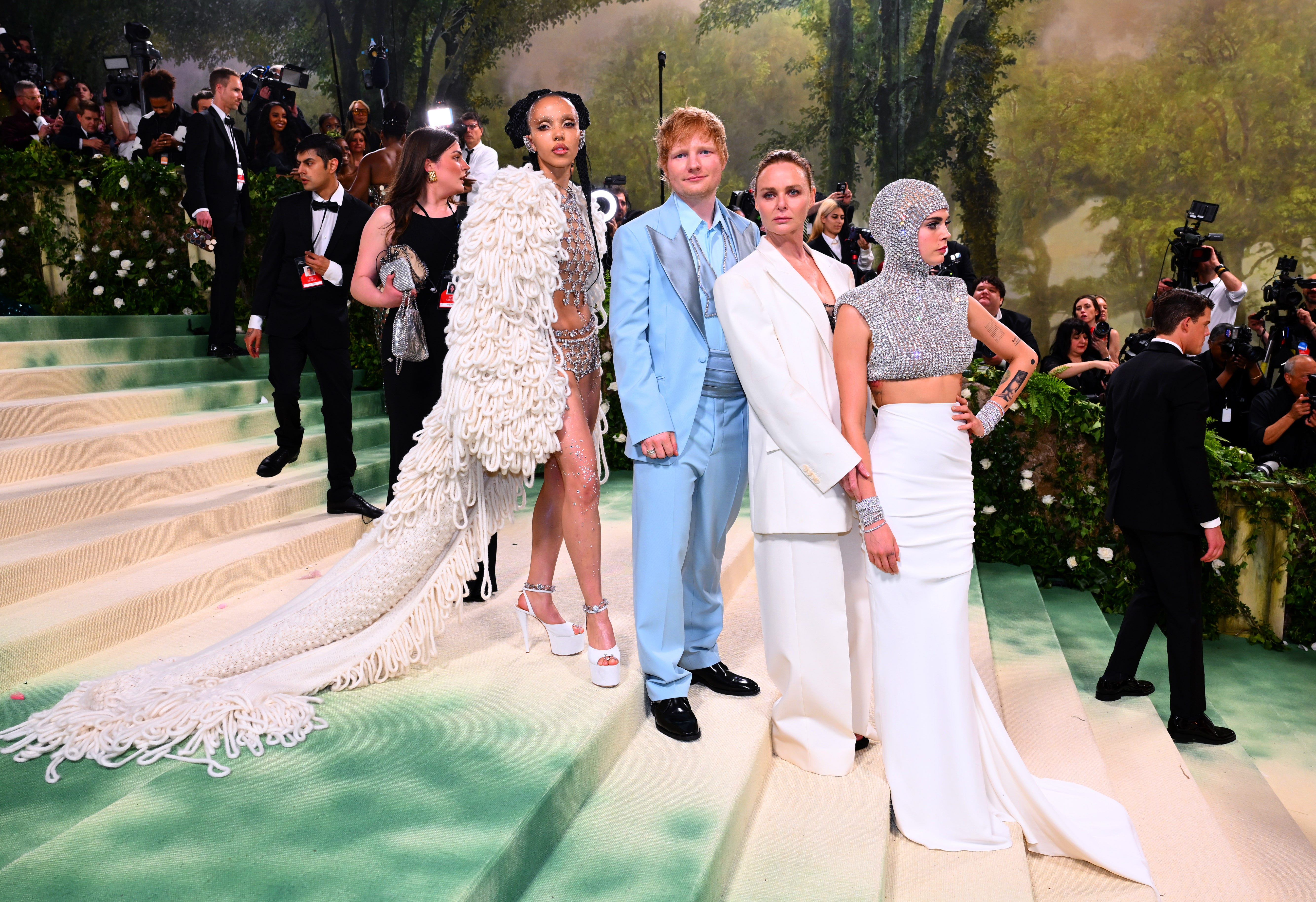 FKA twigs, Ed Sheeran, Stella McCartney and Cara Delevingne at the 2024 Met Gala