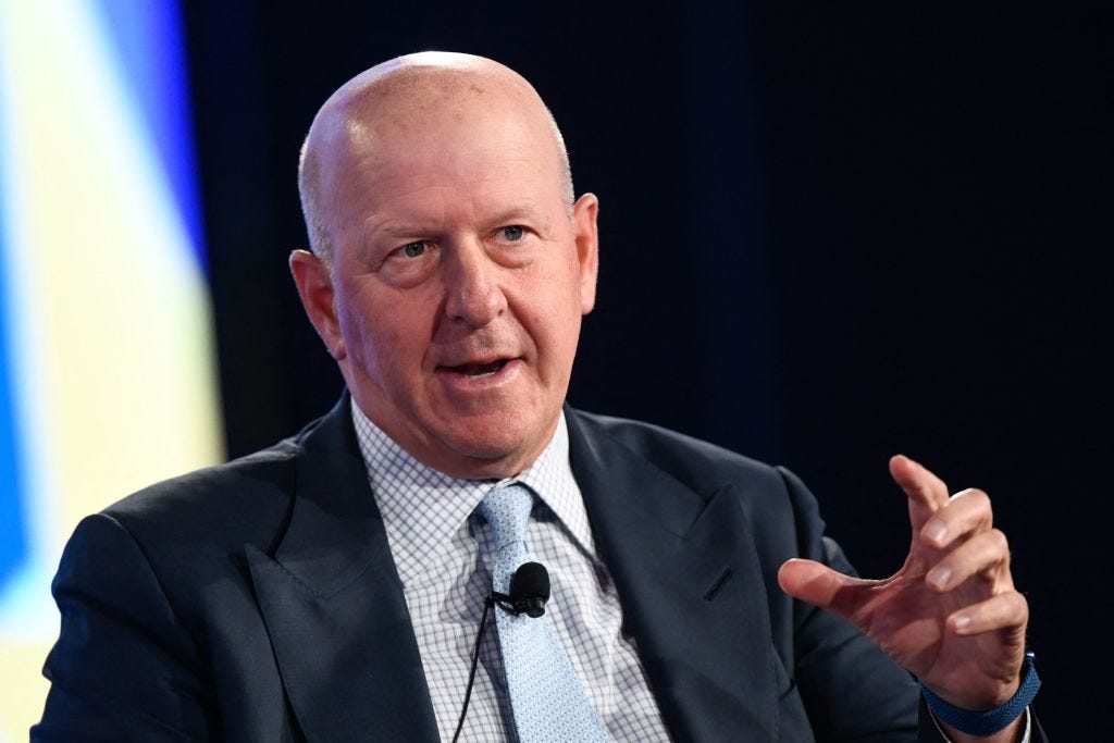 David Solomon, Chairman and CEO, Goldman Sachs, speaks during the Milken Institute Global Conference on May 2, 2022