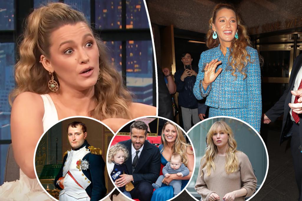 Blake Lively says daughters criticize her outfits: ‘Blend of Napoleon and Jennifer Lawrence’
