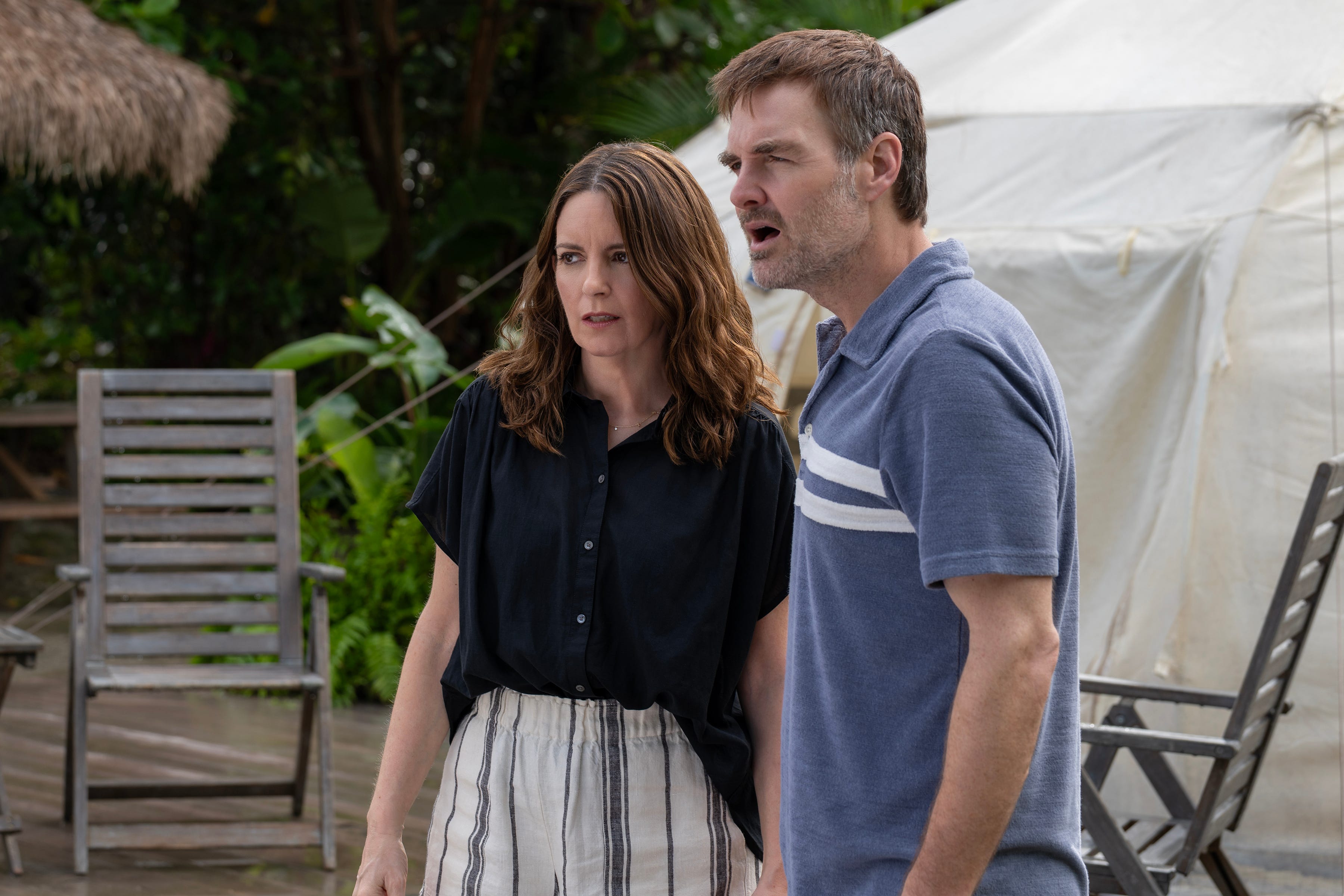 Tina Fey as Kate and Will Forte as Jack in "The Four Seasons."