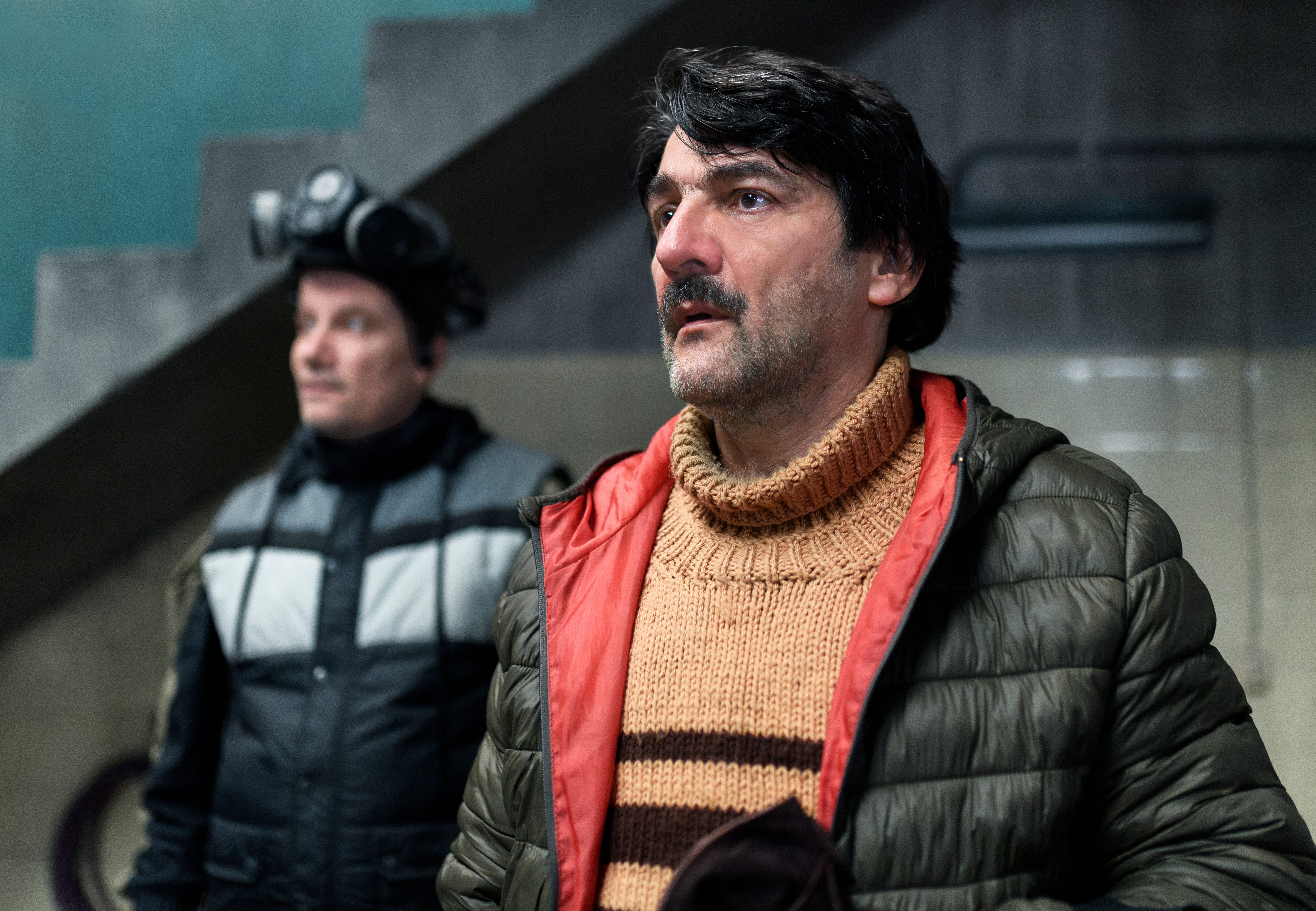 Marcelo Subiotto and César Troncoso in "The Eternaut."