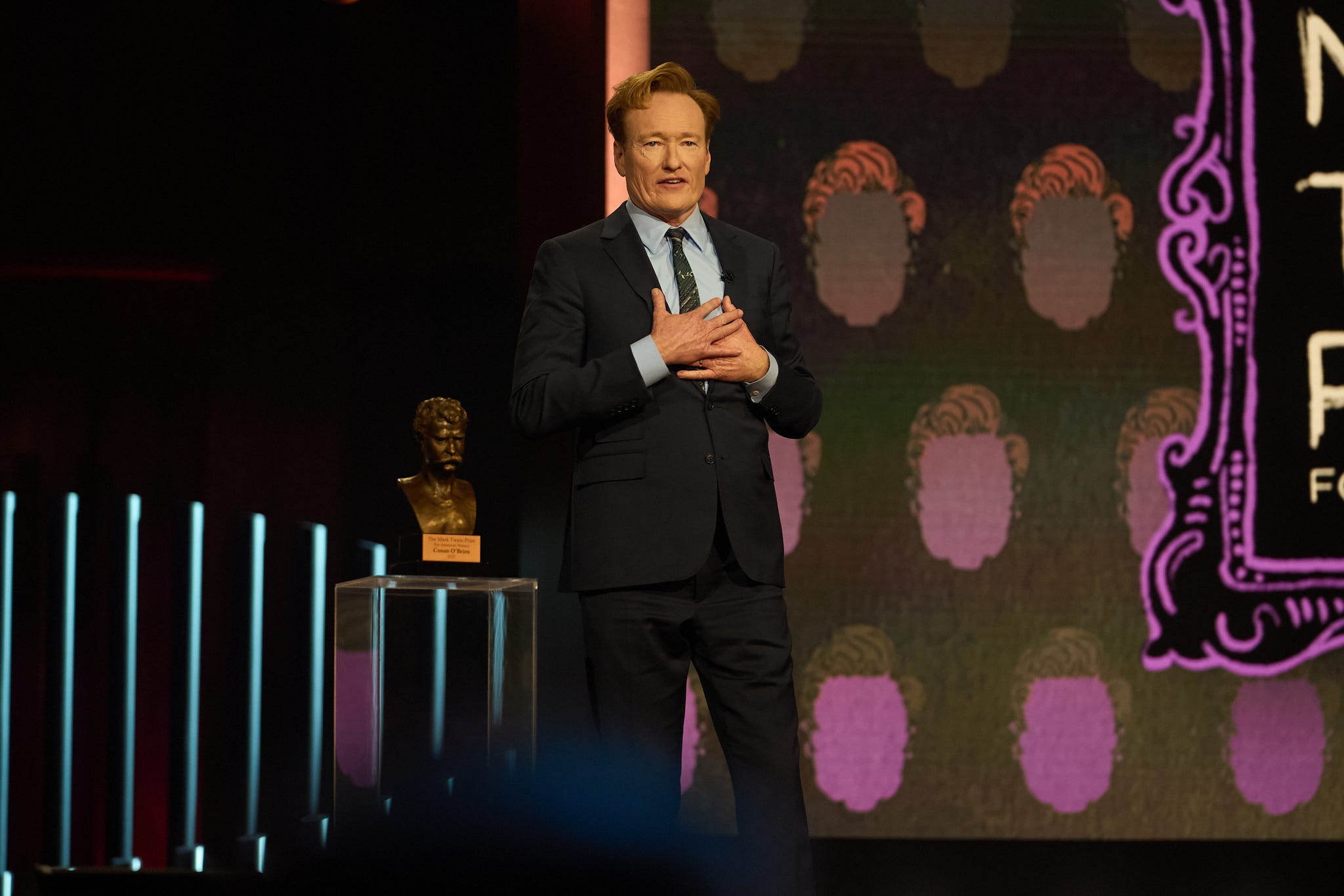 Mark Twain Prize for American Humor recipient Conan O'Brien.