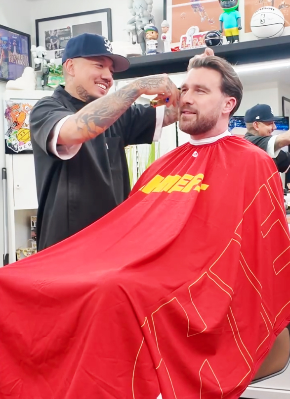 Travis kelce and barber