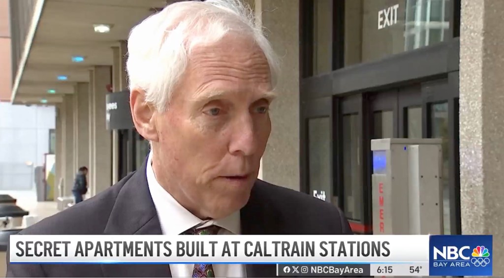 San Mateo County District Attorney Steve Wagstaffe discuses the secret apartment built inside the historic train station.