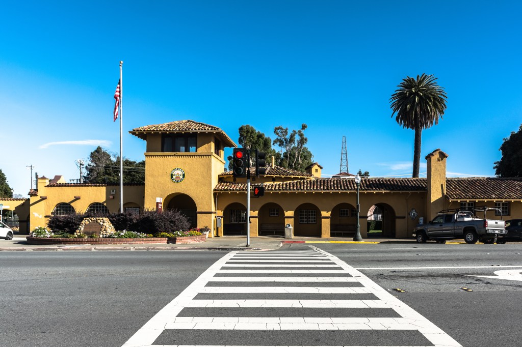 The Burlingame Station is a registered landmark in California and listed on the National Register of Historic Places.