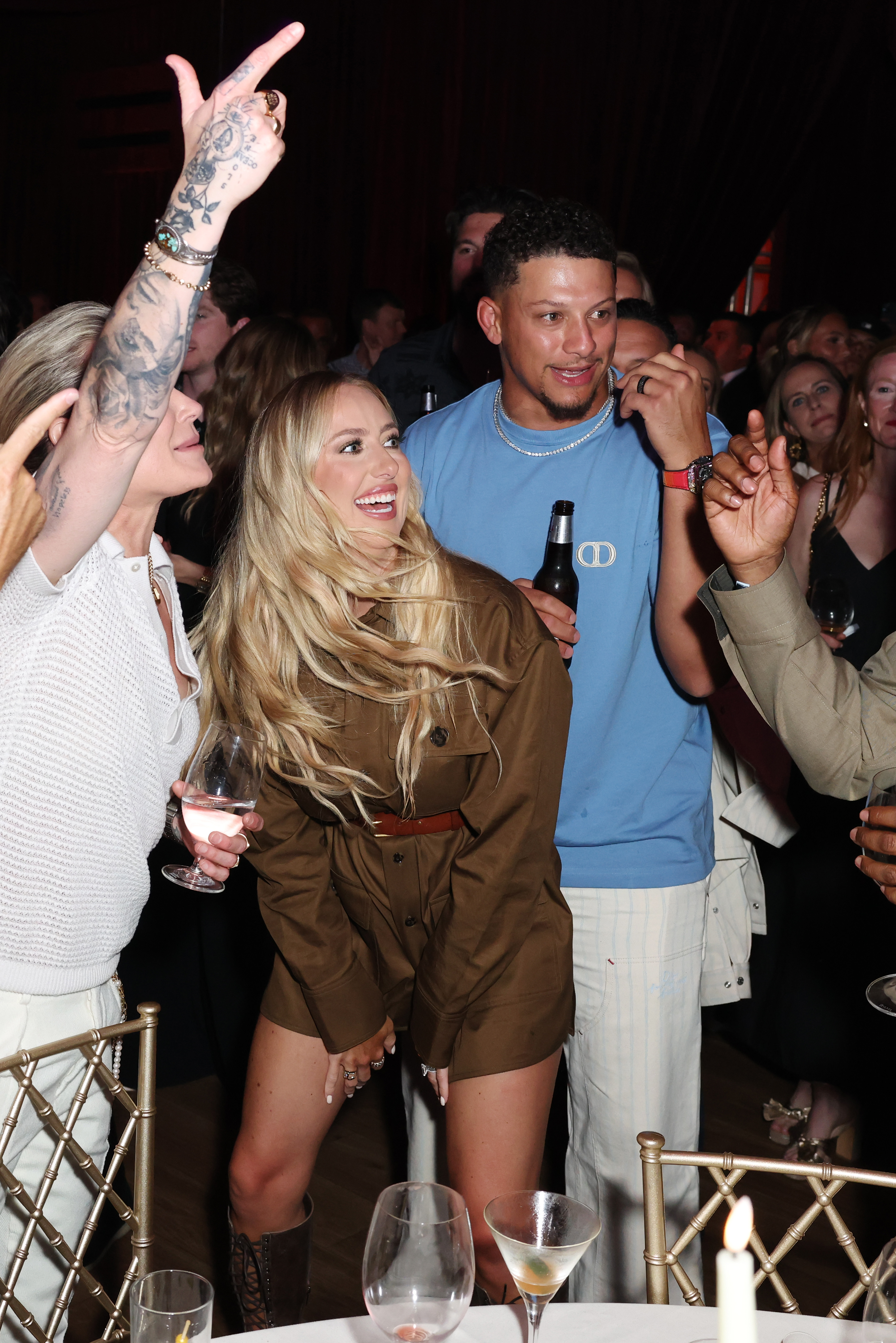 Patrick Mahomes and Brittany Mahomes at Carbone Beach.