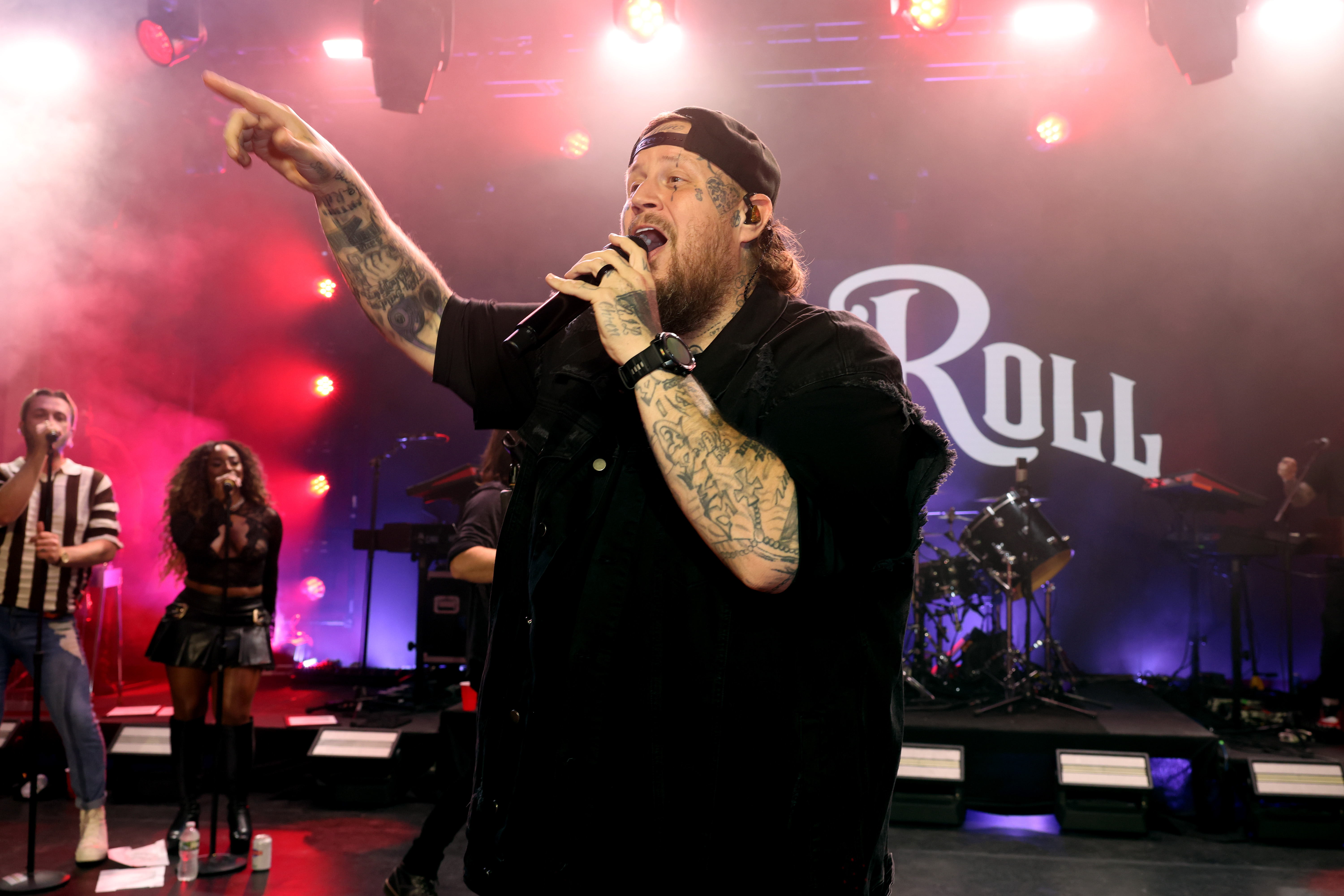 Jelly Roll performing.