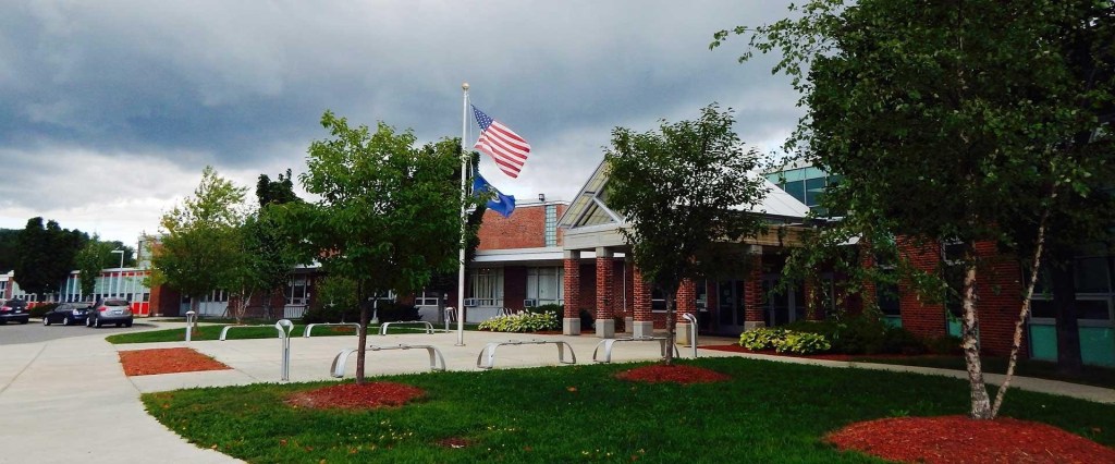 Exterior of Waterville Senior High School