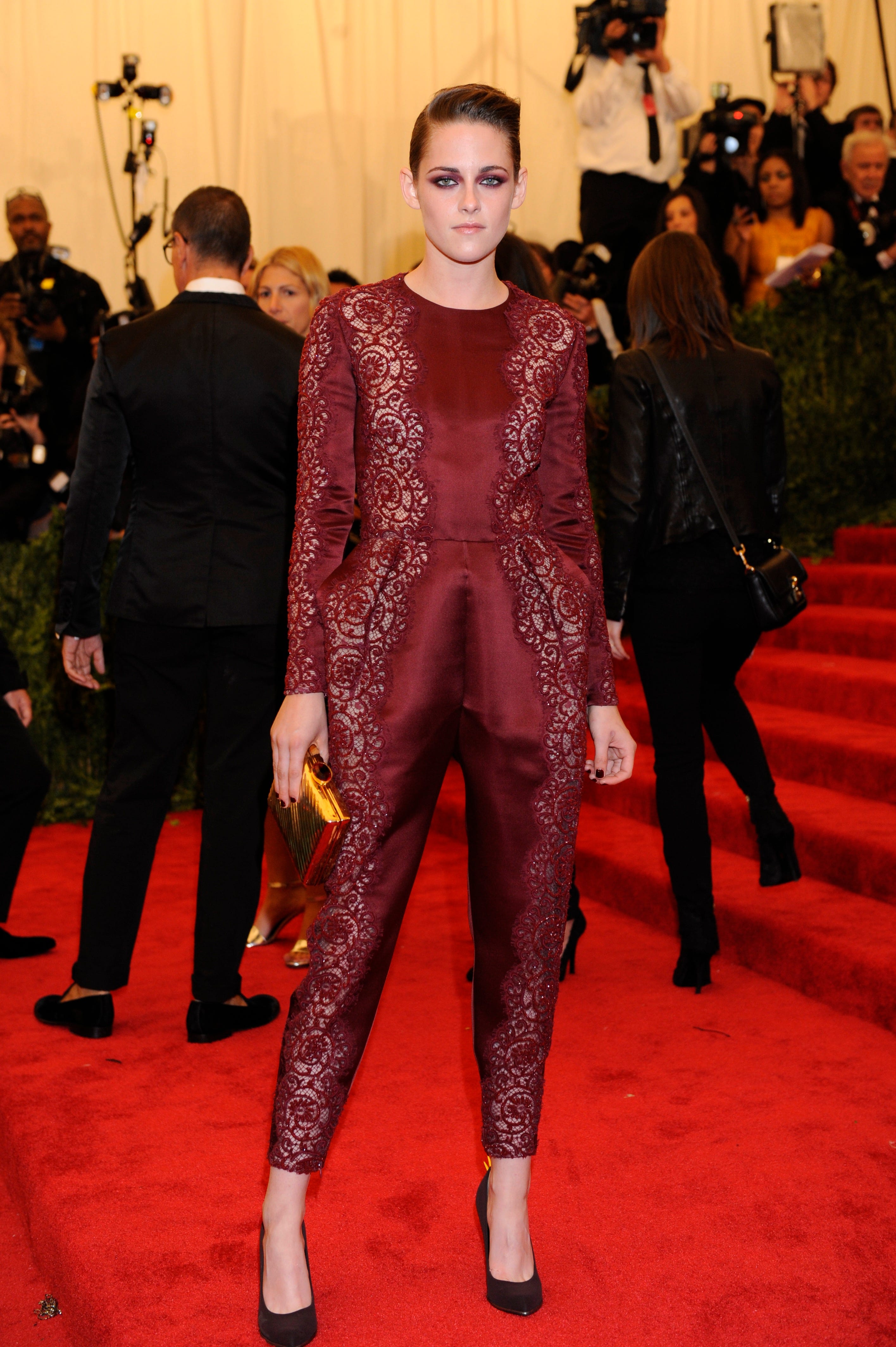 Kristen Stewart attends the 2013 Met Gala.