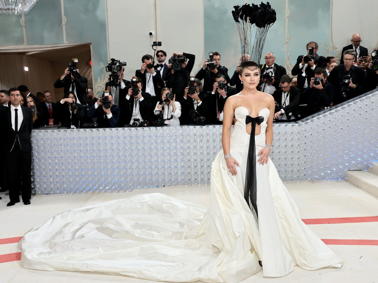 Florence Pugh attends the 2023 Met Gala.