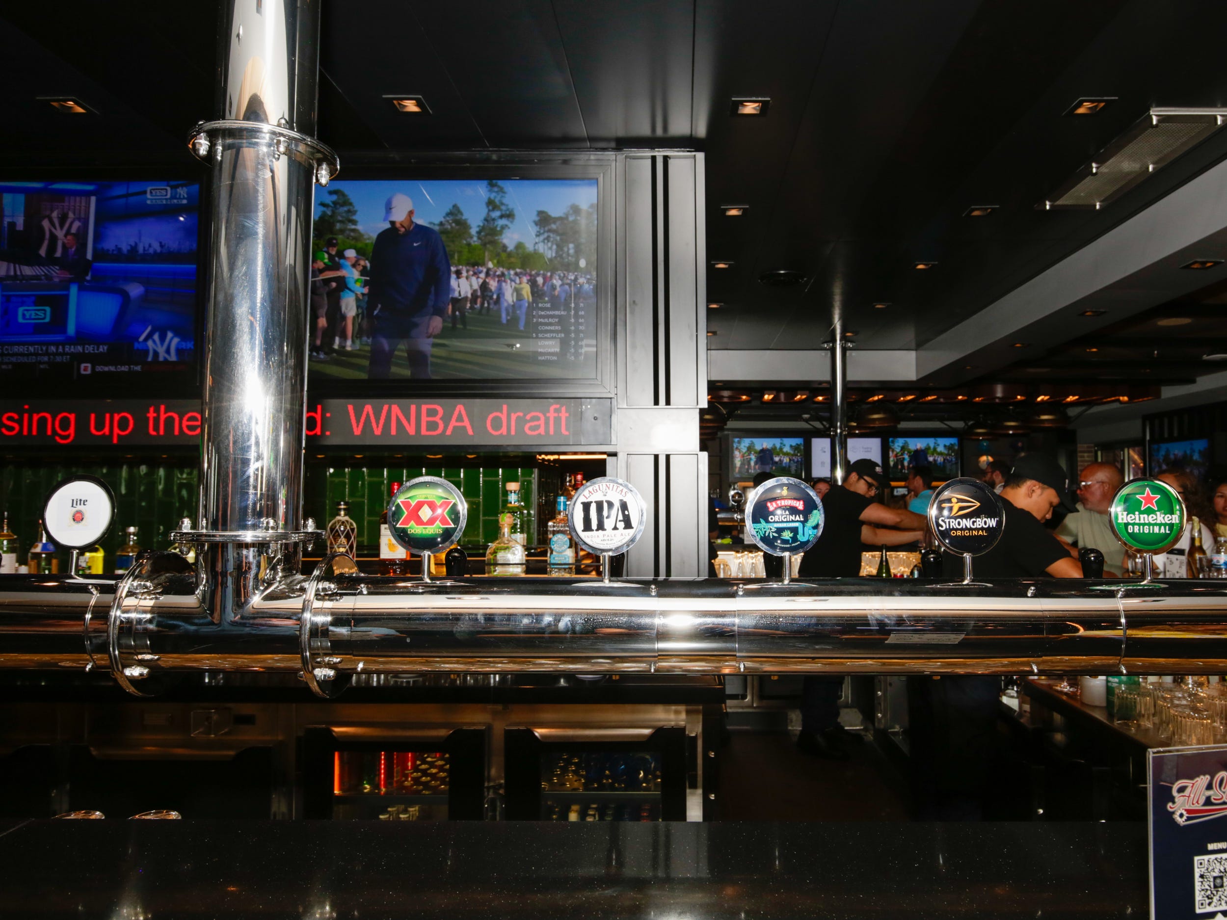 beers on tap at sports bar on MSC World America