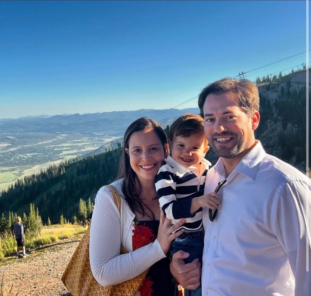 Elise Stefanik, Husband Matthew Manda and Son Samuel Manda