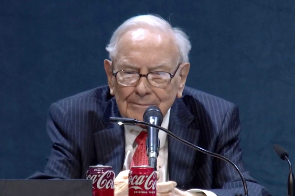 Buffett spoke at an annual shareholders' meeting in Omaha, Nebraska on May 3, 2025.