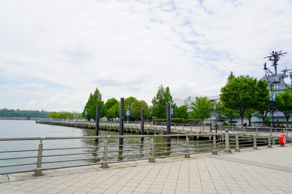 The walkway along the Hudson River.