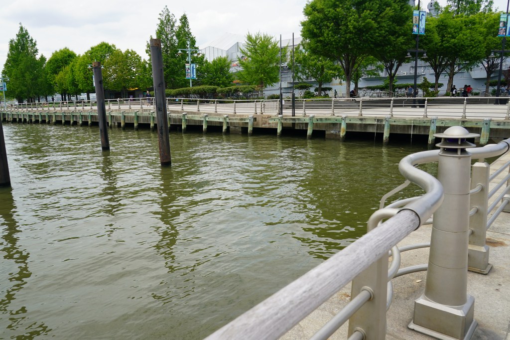 The water off Manhattan.