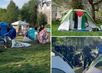 Police arrest 9, break up pro-Palestinian encampment at Swarthmore — as college president cites FBI scrutiny