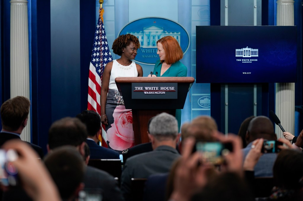 Karine Jean-Pierre became press secretary after Psaki left the White House in May 2022.