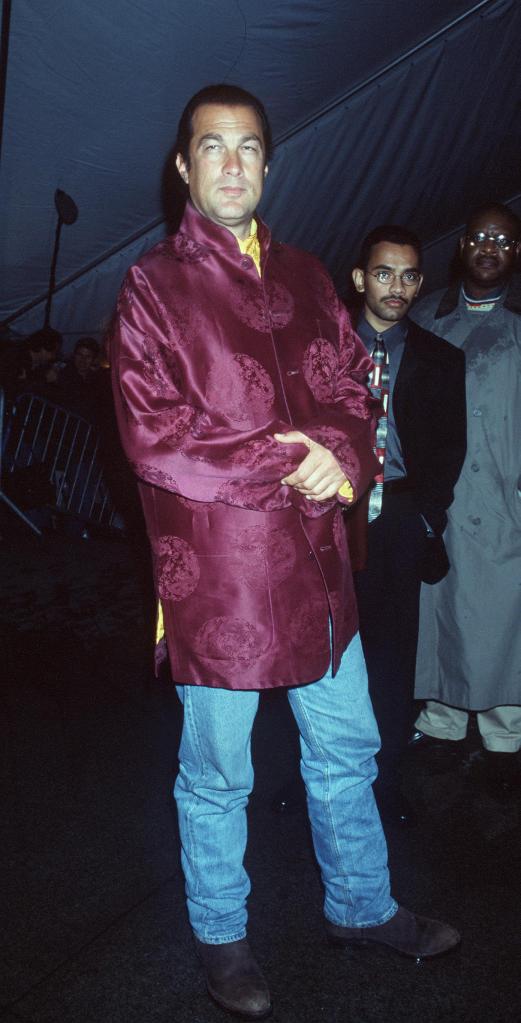 Steven Seagal in Chinese tang suit.