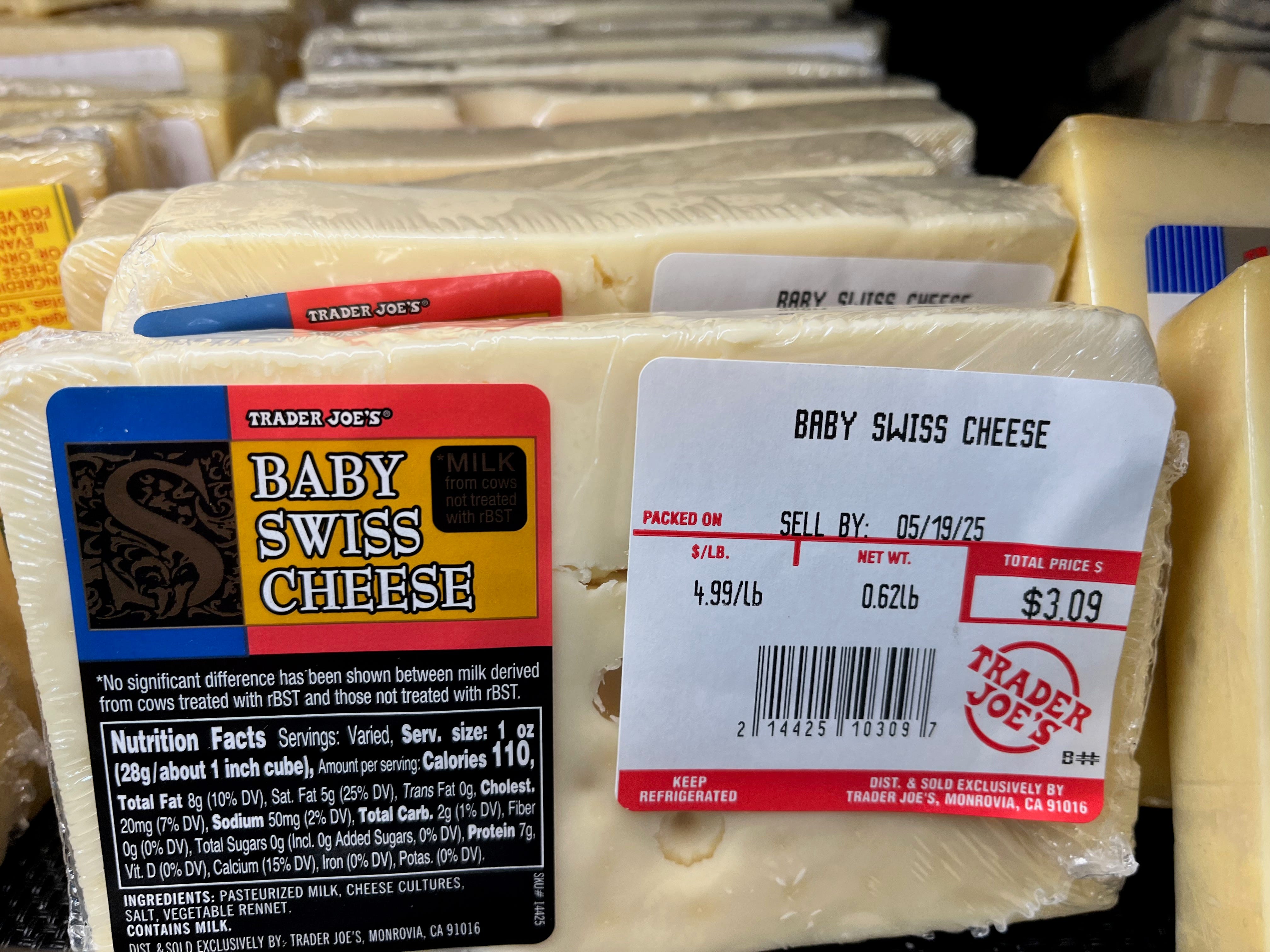 Trader Joe's baby swiss cheese
