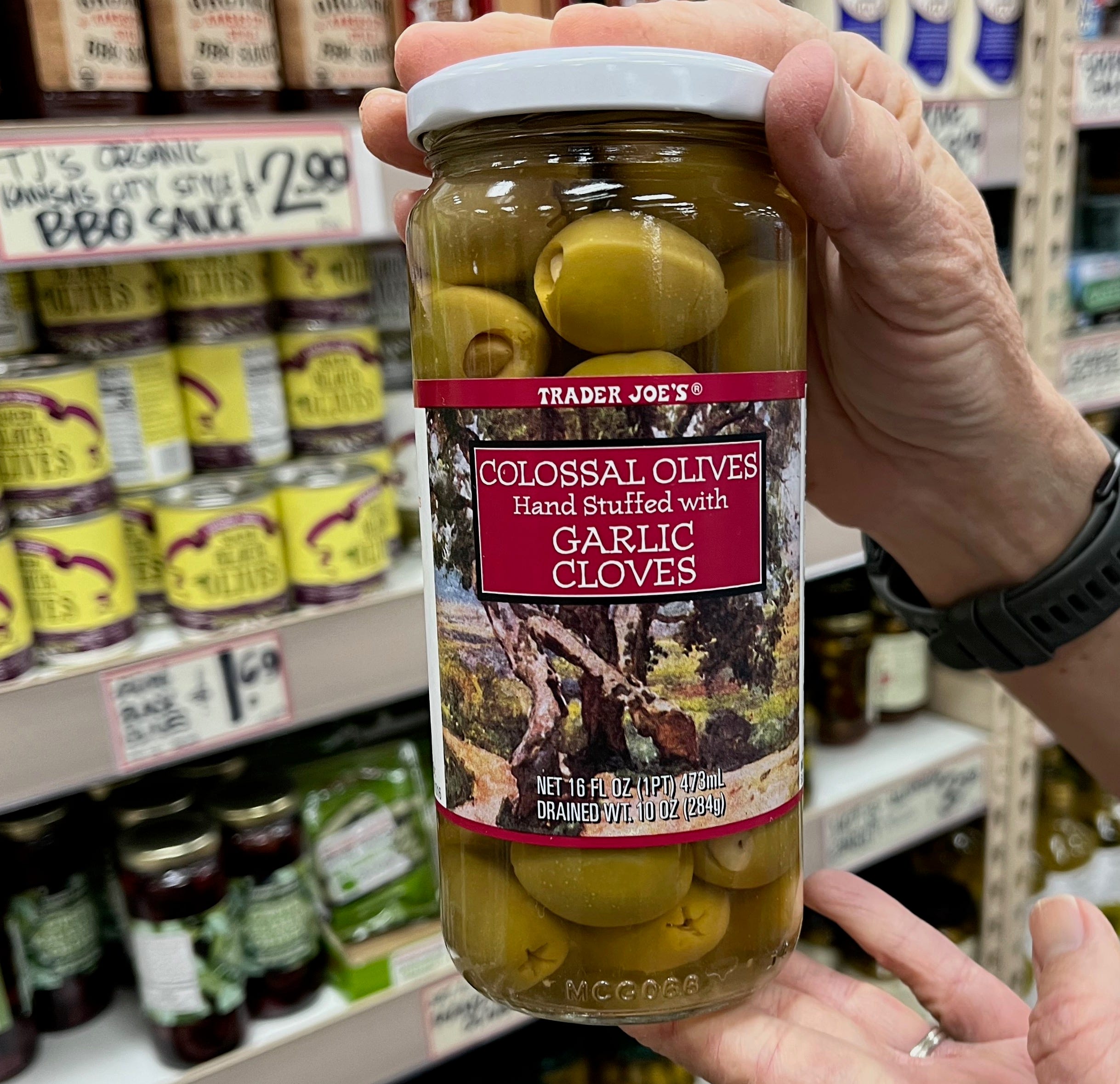 Trader Joe's garlic-stuffed olives